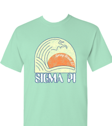 Sunset Spring Break design idea